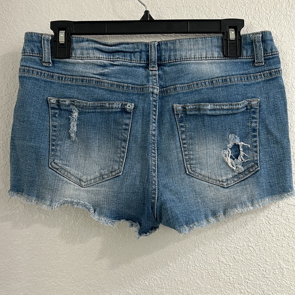 Forever 21 Distressed Denim Shorts - Picture 3 of 3